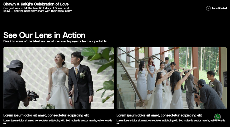 Visual storytelling frames